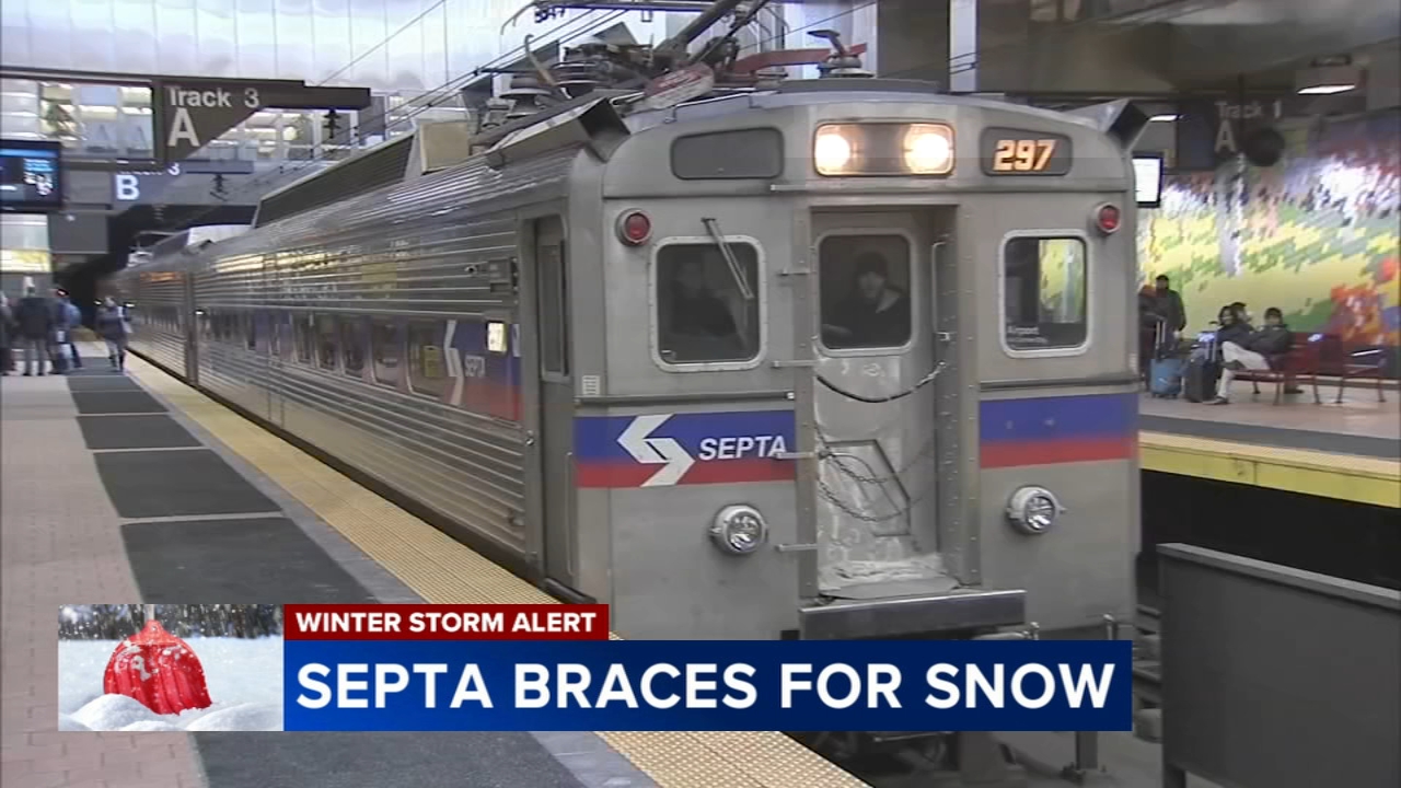 SEPTA warns riders to expect major delays, possible shutdowns during winter storm