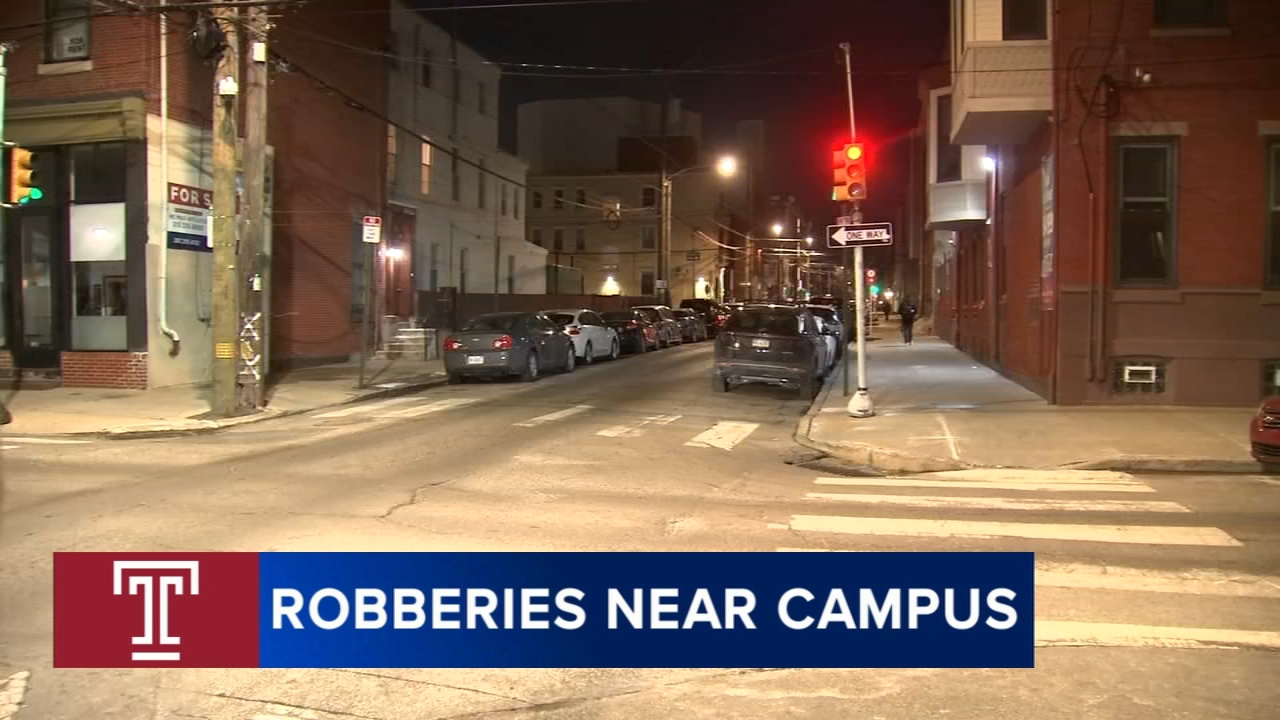 Temple students on edge after 3 armed robberies near campus in 24 hours