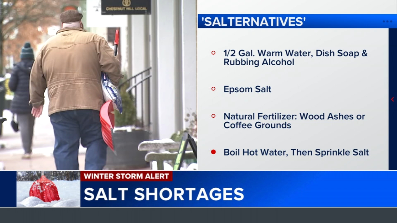 Running out of rock salt? Here are some ‘salternatives’ you can use with items you may have at home
