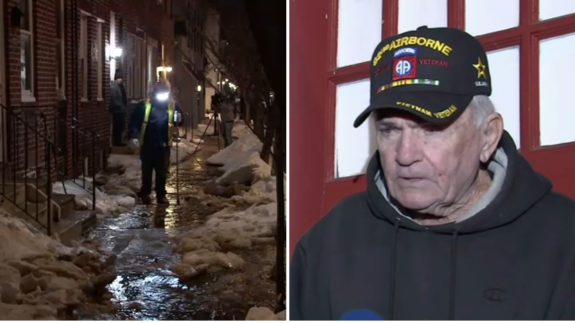 Possible water main break floods veteran’s home: ‘I’m an ex-paratrooper, so I’m pretty resilient’