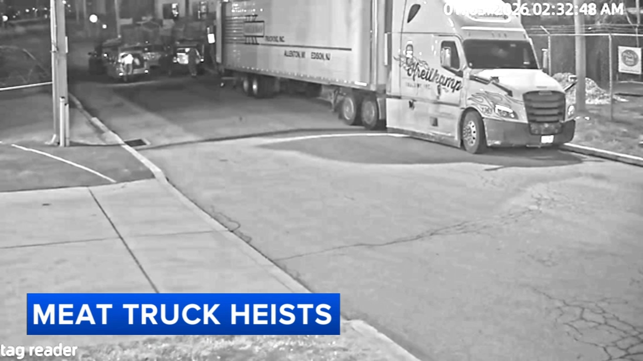 $80K in meat stolen from trucks in Upper Darby, Pa.