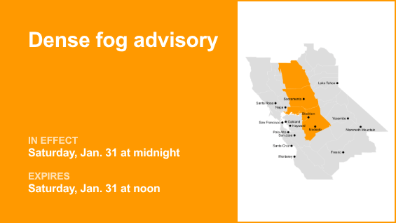 Dense fog advisory in place for Delta for Saturday – visibility as low as 1/4 mile