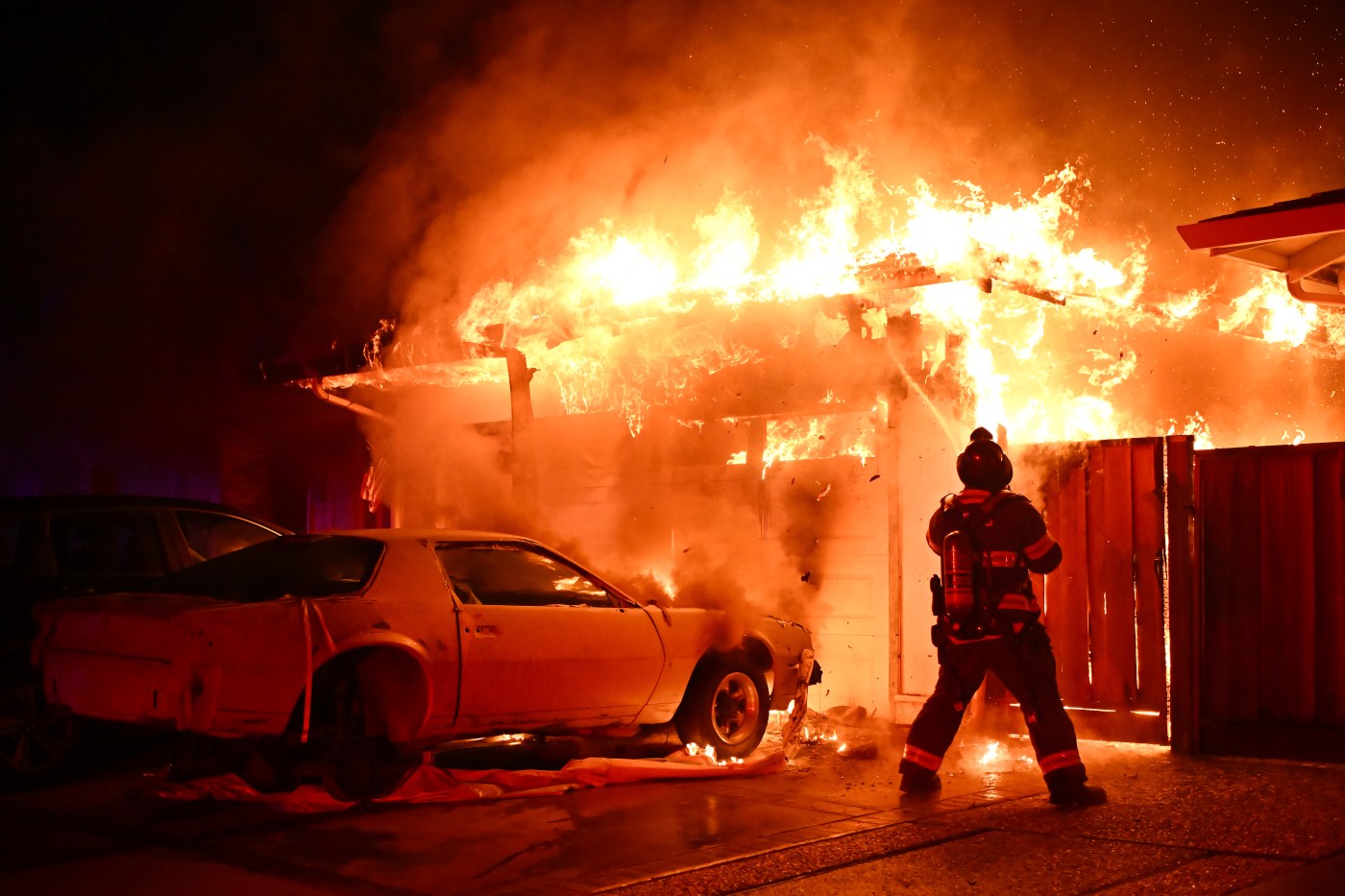 House fire in Pleasanton displaces woman and dog, chief says