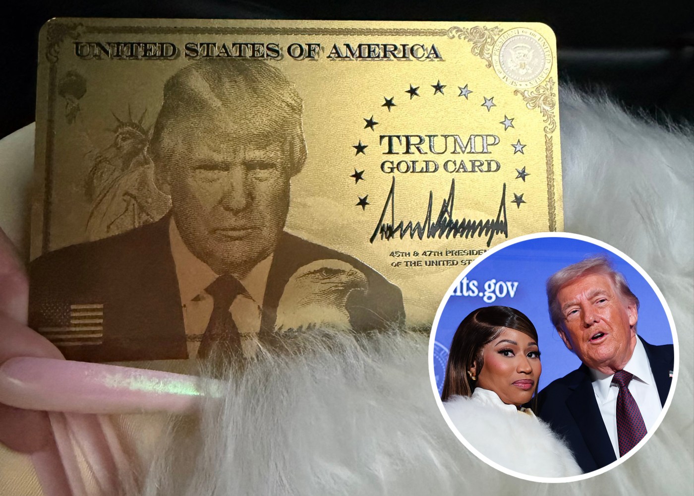 Nicki Minaj shows off Trump Gold Card for legal U.S. residency, got it ‘free of charge’