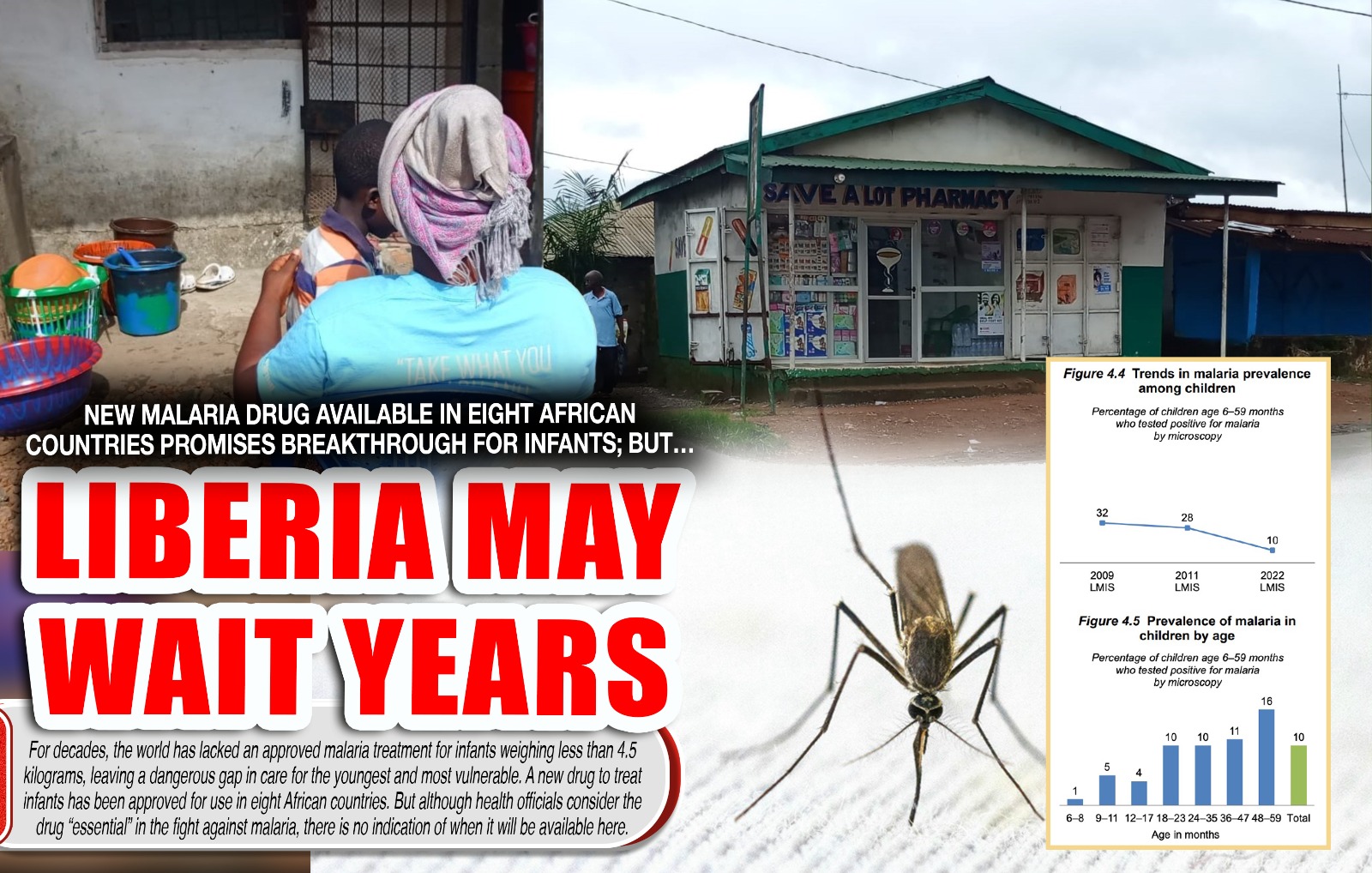 New Malaria Drug Available in Eight African Countries Promises Breakthrough for Infants; Liberia May Wait Years