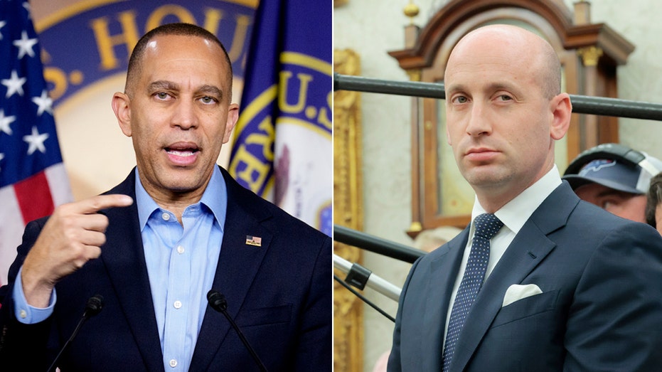 White House blasts top House Democrat as a ‘buffoon’ after Jeffries brands Stephen Miller a ‘hateful bigot’