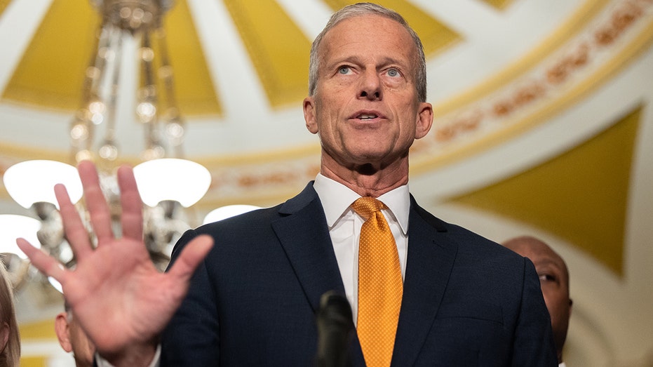 Thune promises ‘safe streets, more money in pockets’ as GOP senators hit the road to tout tax cuts