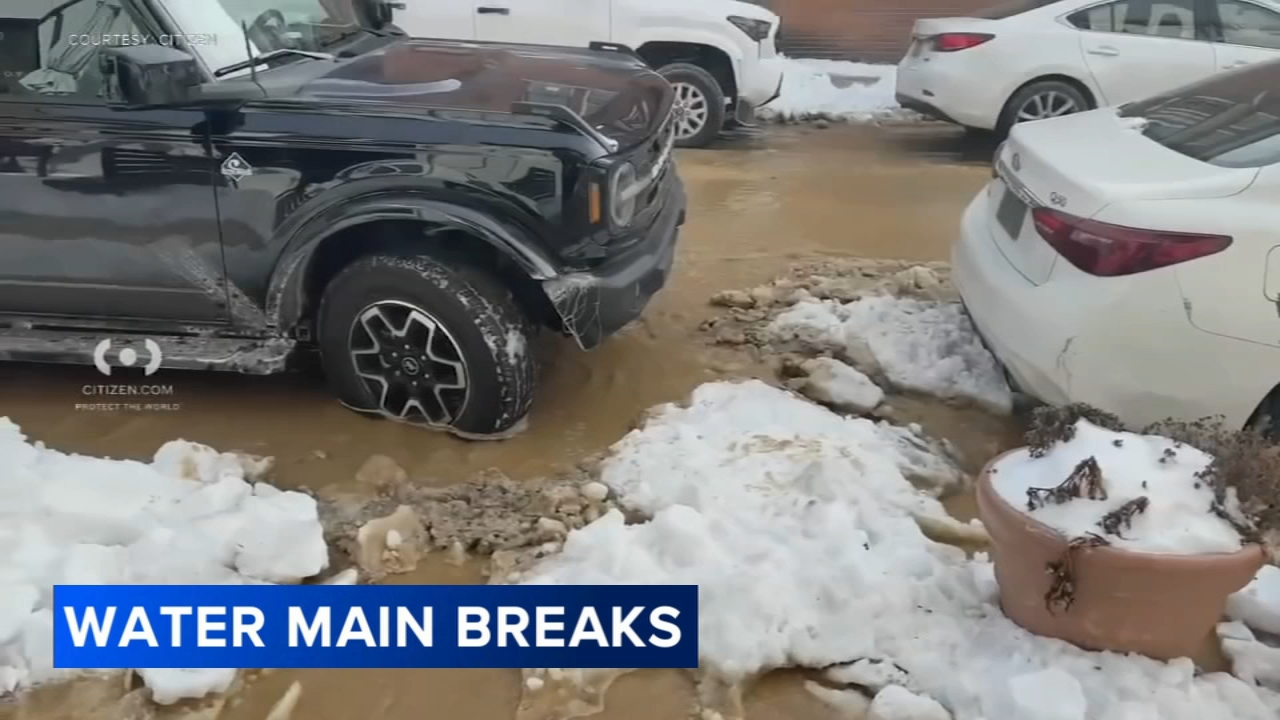 Water main breaks continue across Philadelphia amid bitter cold