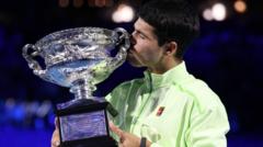 Alcaraz beats Djokovic to become youngest man to complete career Grand Slam