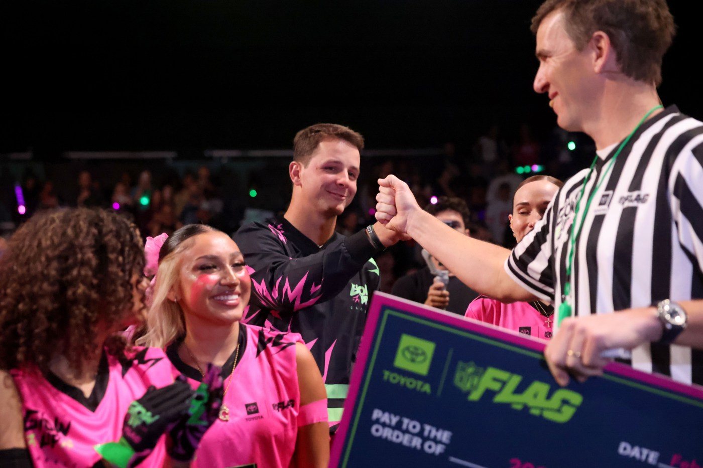 Bay Area flag football, NFL stars light up Super Bowl LX at glow-in-the-dark Toyota Glow-Up Classic