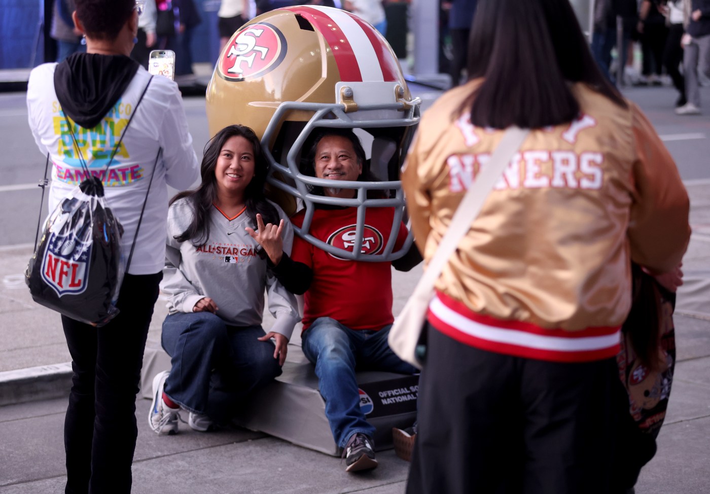Photos: NFL fans flock to the Super Bowl LX fan experience in San Francisco