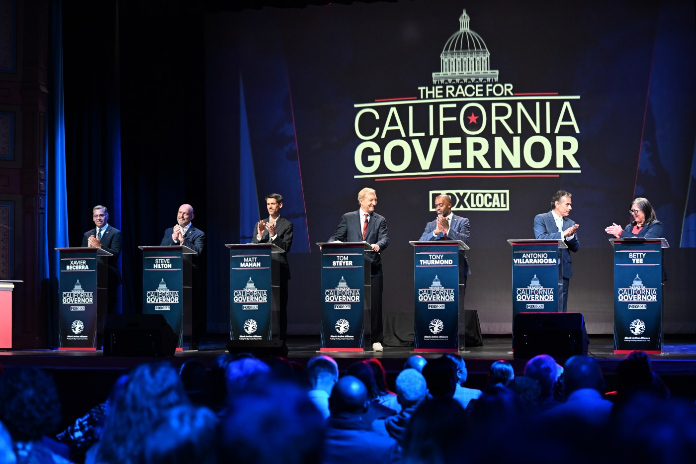Governor’s race: Sparks fly as San Jose mayor fends off rivals from left and right in first debate