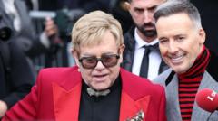 David Furnish and Sir Elton John ‘profoundly affected’ by Mail targeting, court told