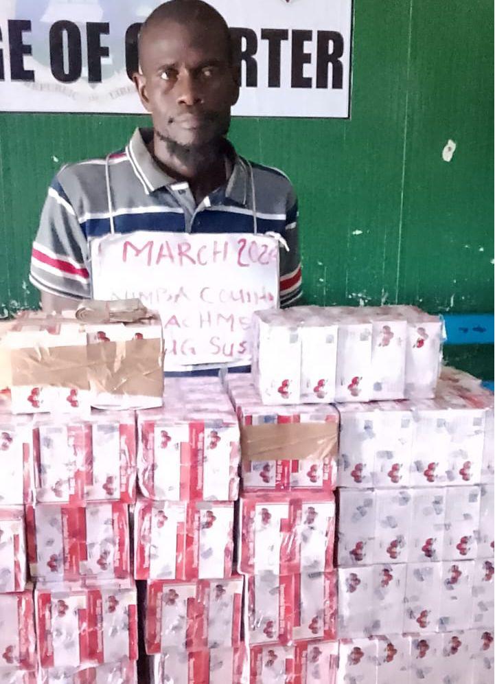 LDEA Seizes Drugs Worth L$7.77 Million at Ganta Border; Guinean National Arrested